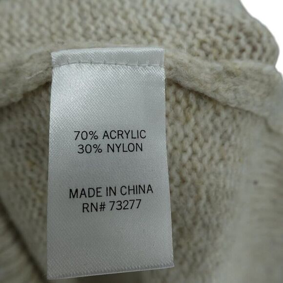 EVRI 1X Beige Knit Sweater Scoop Neck Long Sleeve - Picture 13 of 13